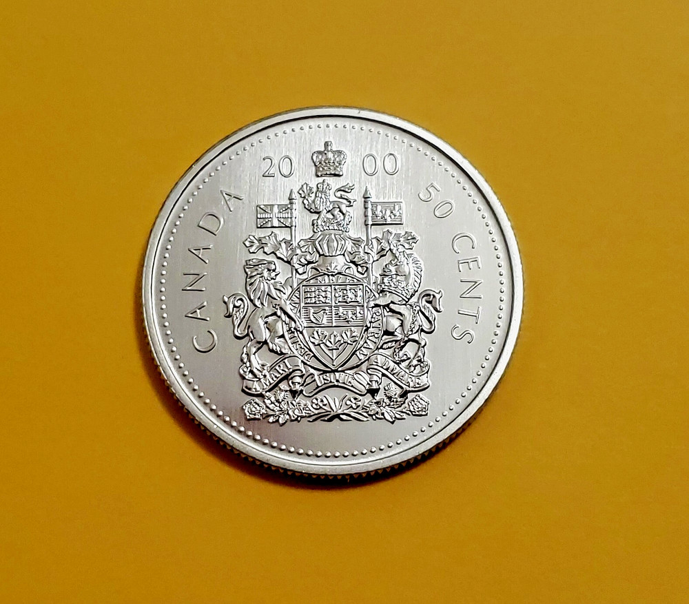 2000 Canadian Specimen Fifty cent piece