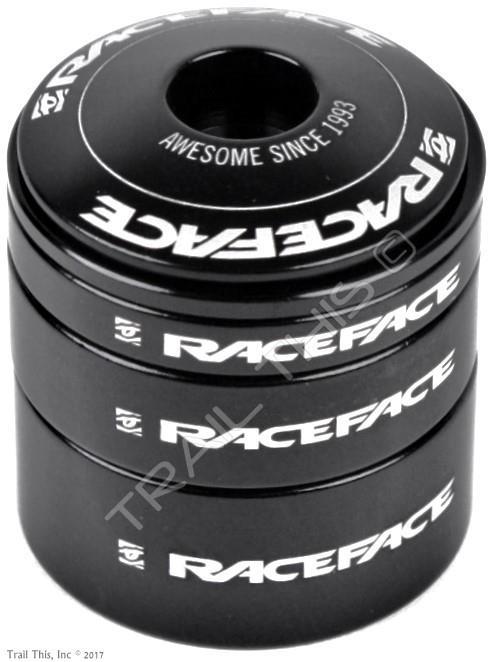RaceFace 1-1/8" Headset Spacers 2, 5, 10, 15mm Kit with Top Cap Alloy MTB Bike
