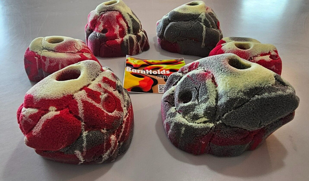 CUSTOM Rock Climbing Hold set Made to Order, Shellbacks 100% Unique Pour Set