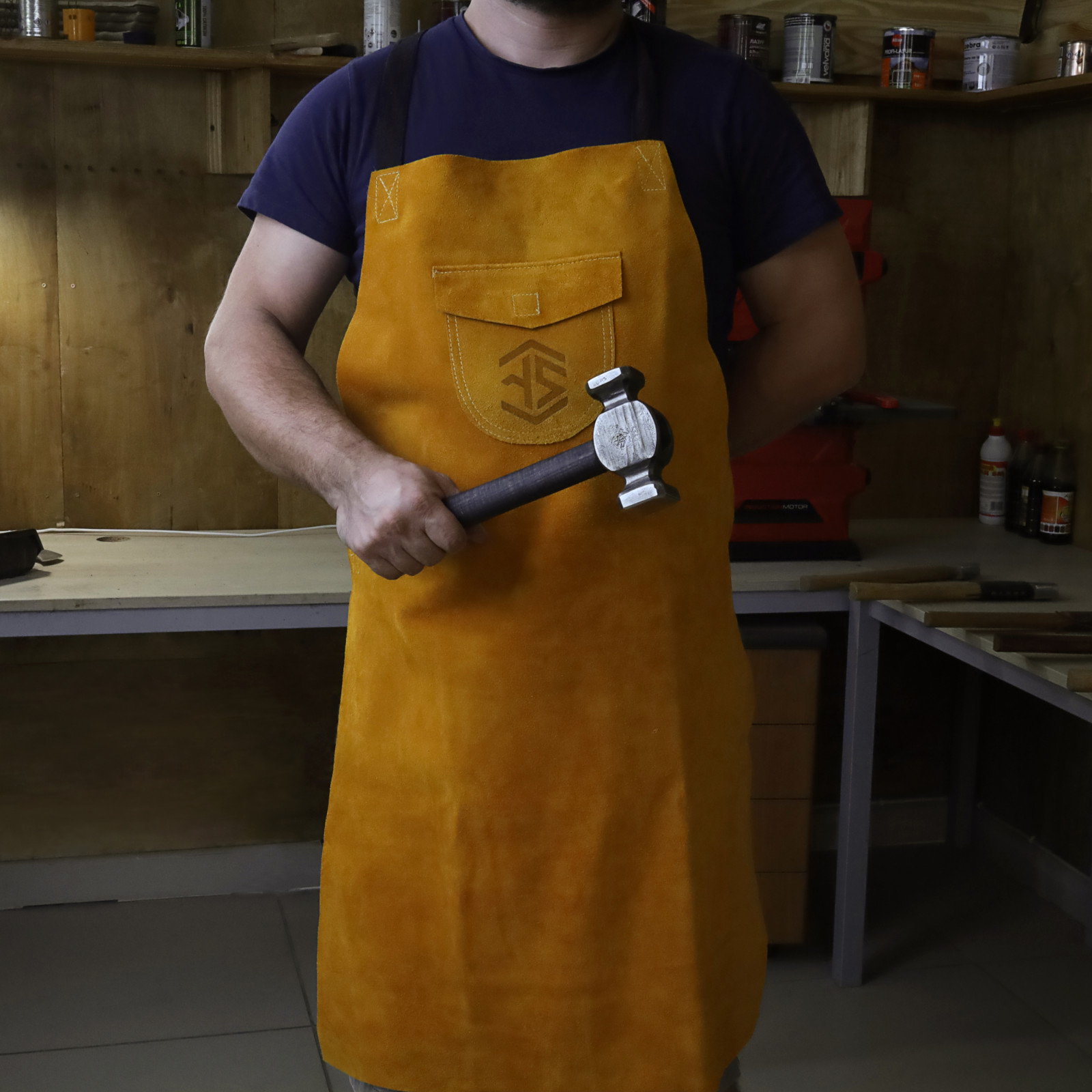 Blacksmith Rounding Hammer 2.5 lb Hand Forged C70W2 Steel Ash Handle Double Face