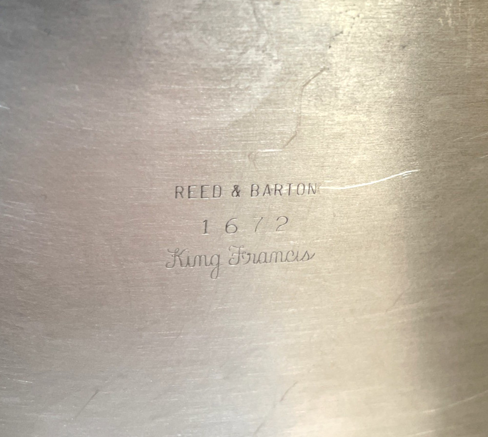 Reed & Barton King Francis Serving Bread Tray 13" Silverplate Hollowware