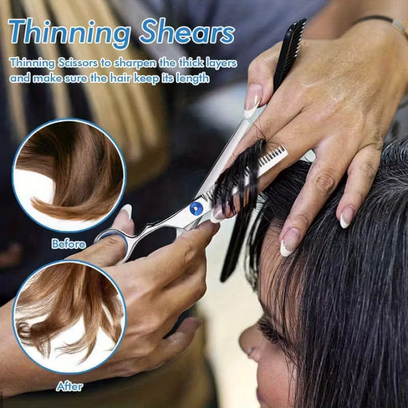 Professional Hair Thinning Scissors Shears Haircuts Layering Blending Scissors