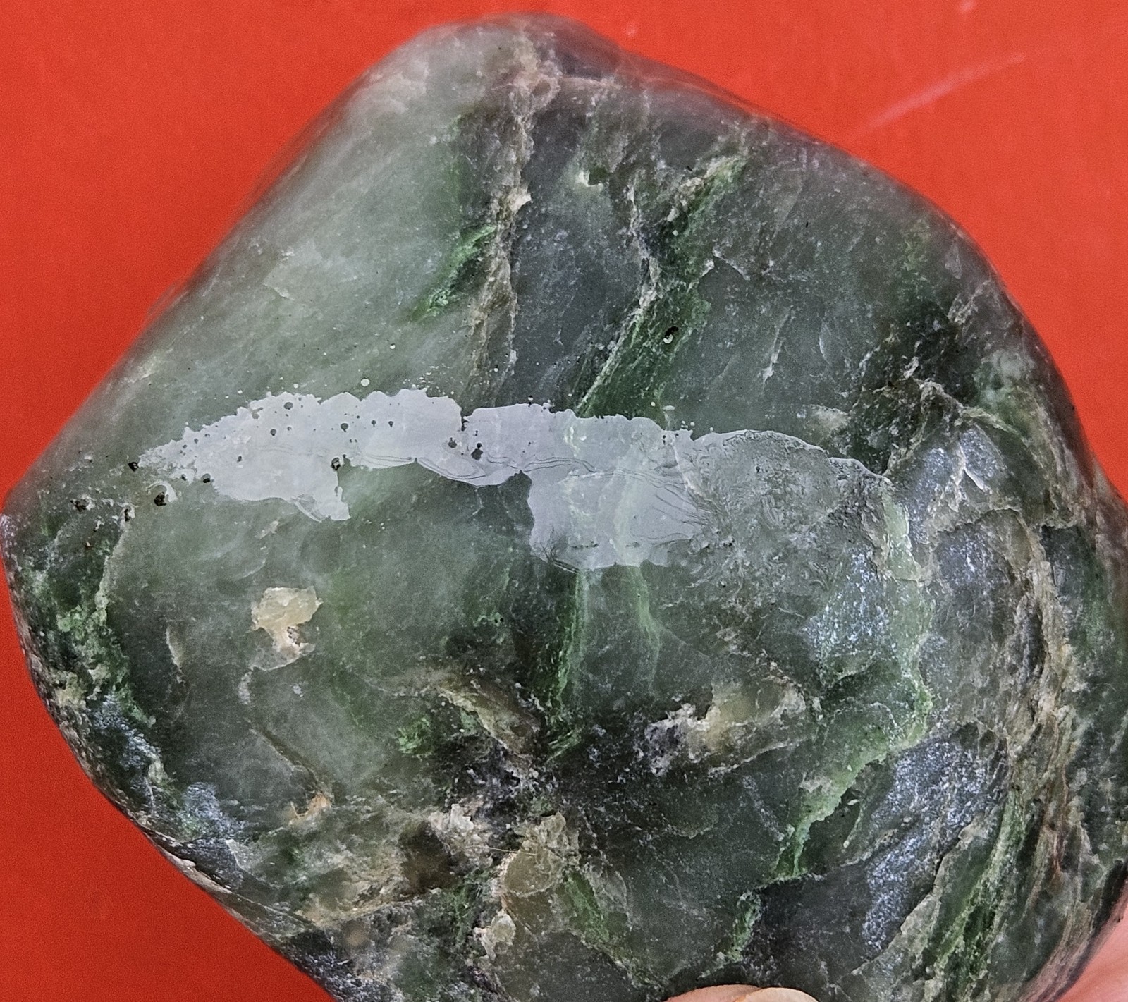 Nephrite Transluscent Jade Rough Jade Cove Willow Creek California 329 Grams