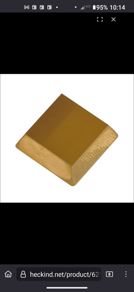Heck Industries 625 Square Milling Insert, Square, Sec532