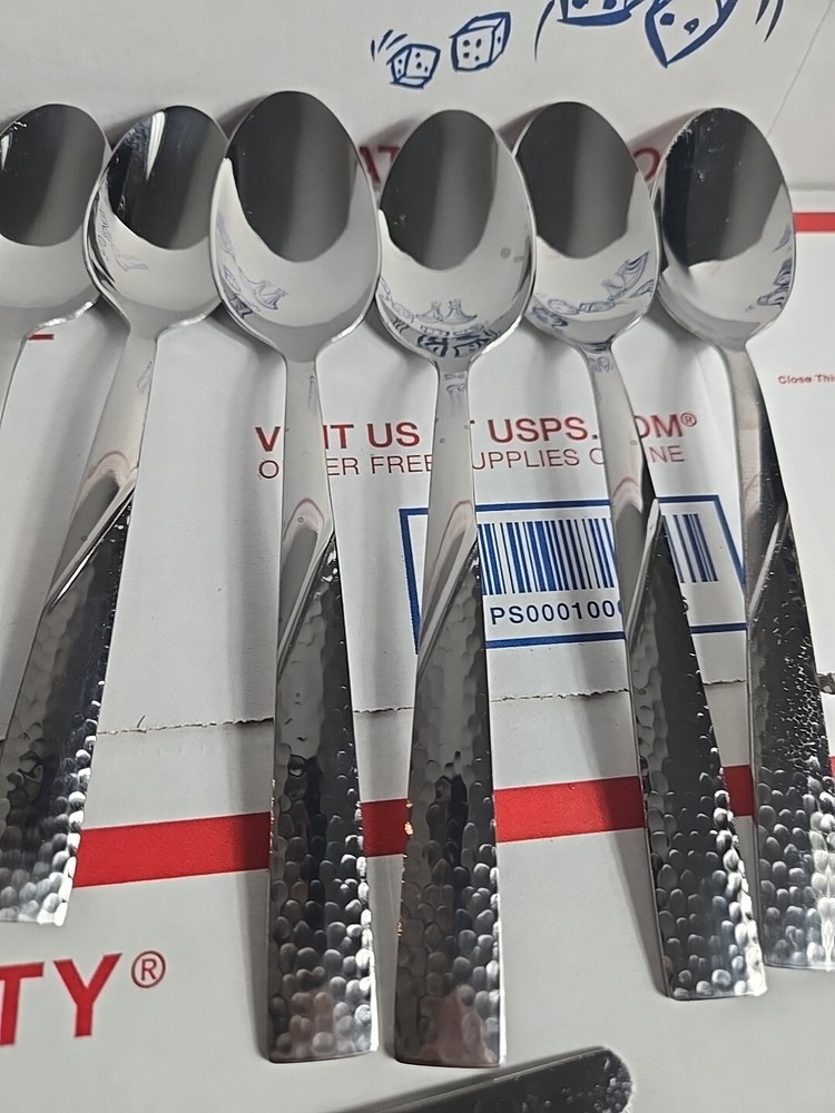 FLATWARE 19 pieces PFALTZGRAFF stainless LORING Hammered Flatware