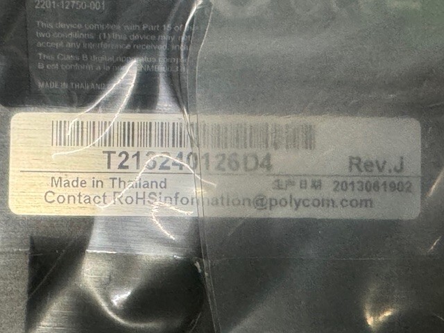 Polycom Backlit Expansion Module 2200-12750-025 New