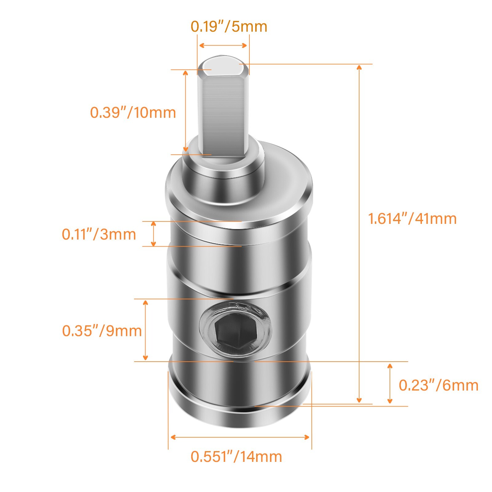 Recoil WR04 Amplifier Power/Ground Input Wire Gauge Reducer Brass 1/0 to 4 Gauge