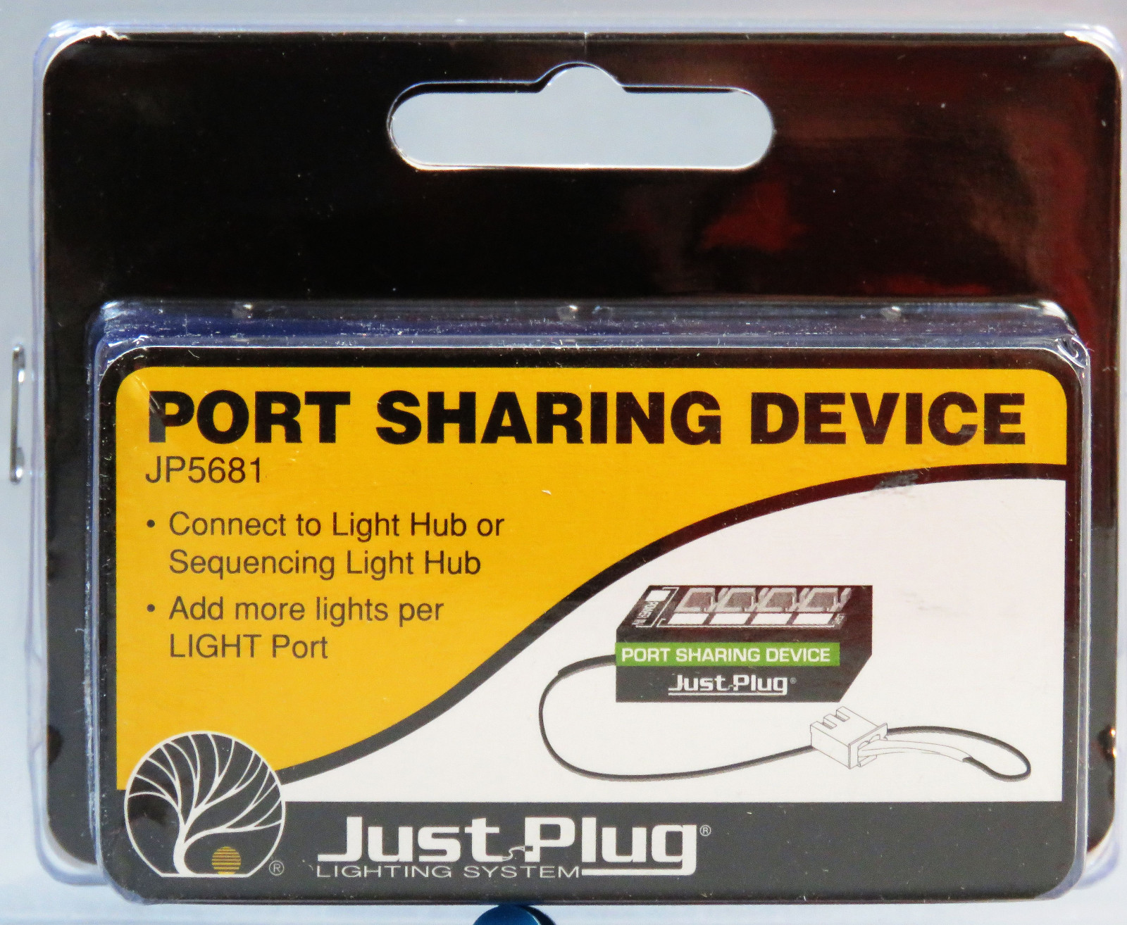WOODLAND SCENICS PORT SHARING DEVICE FOR JUST PLUG LIGHTING SYSTEM JP WDS5681