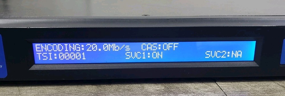 Powers Up* ADTEC EN-31 / MP2 Dual MultiCODEC Encoder/Modulator v2.01.11 UNTESTED