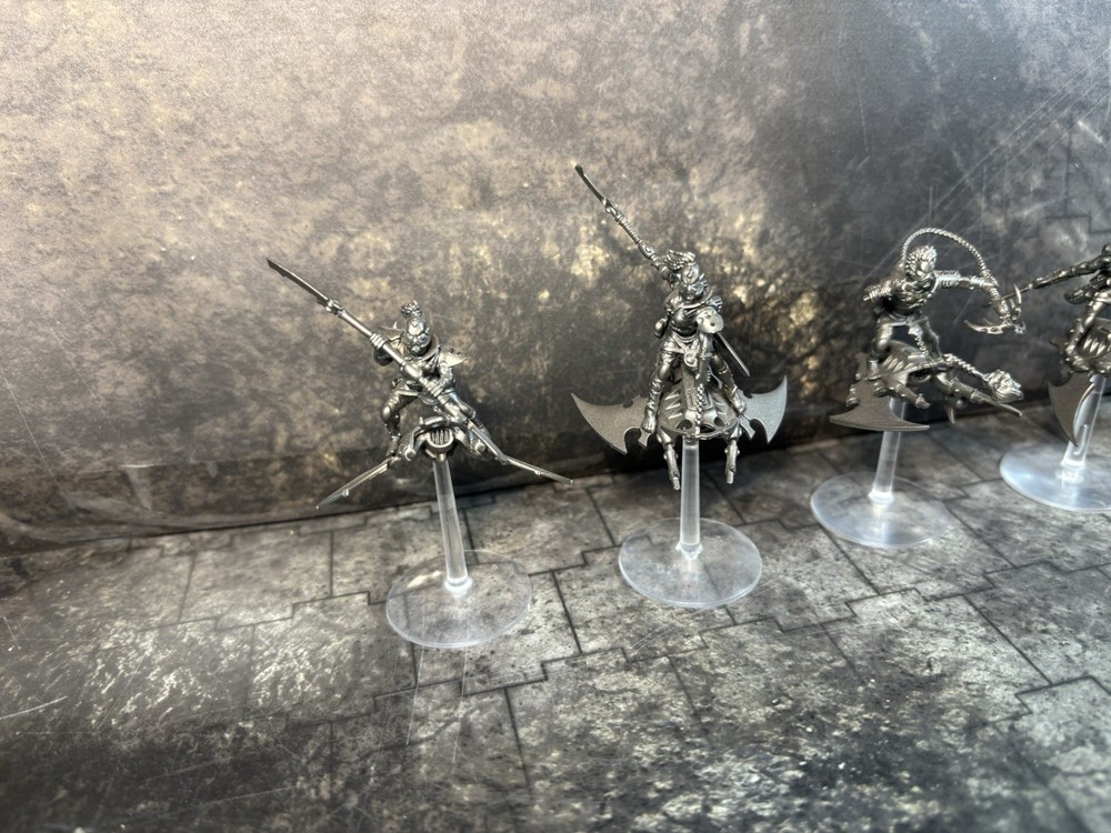 Warhammer 40k Drukhari HELLIONS 5X Used Primed (#2537)