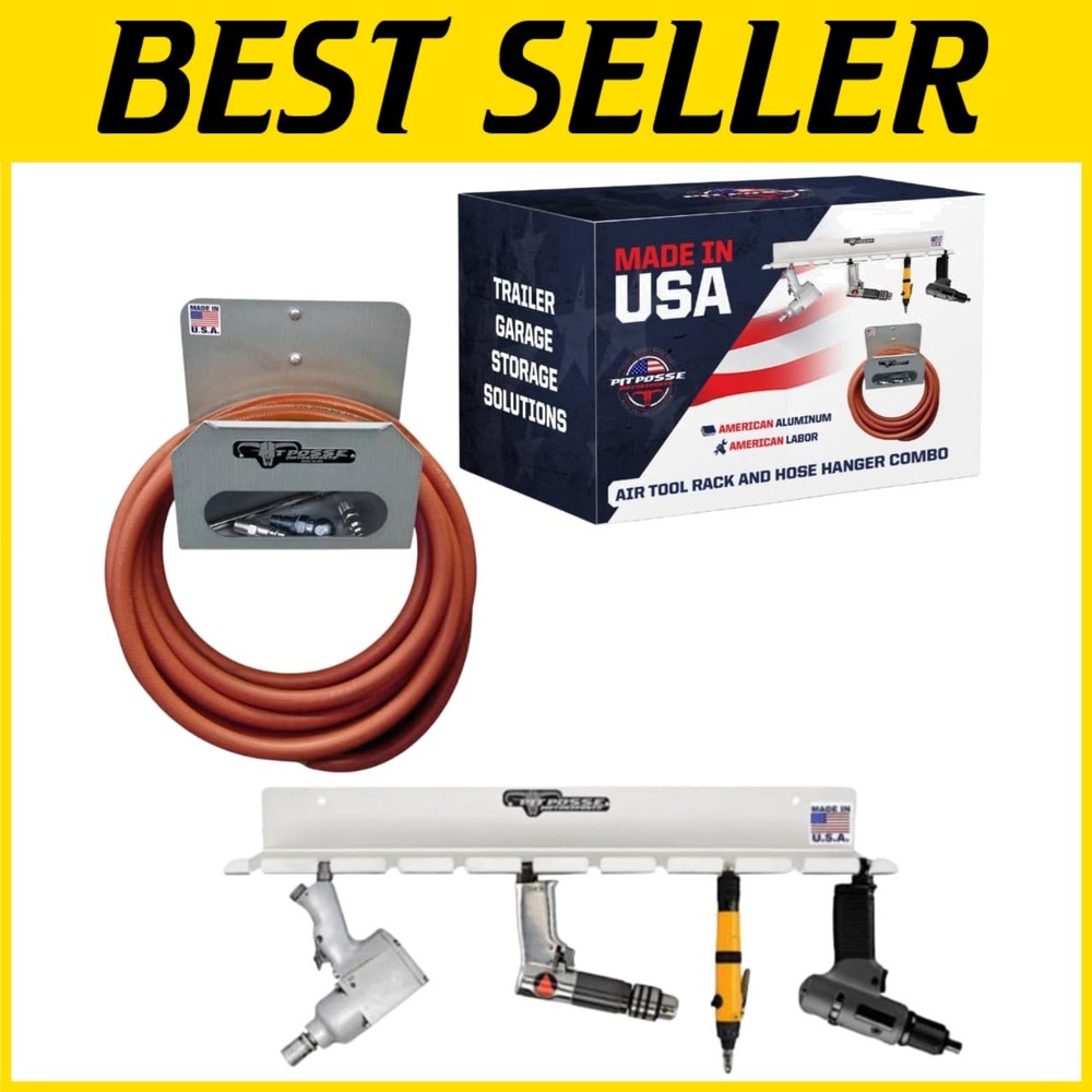 Aluminum Air Tool Storage Rack - Space-Saving Solution-