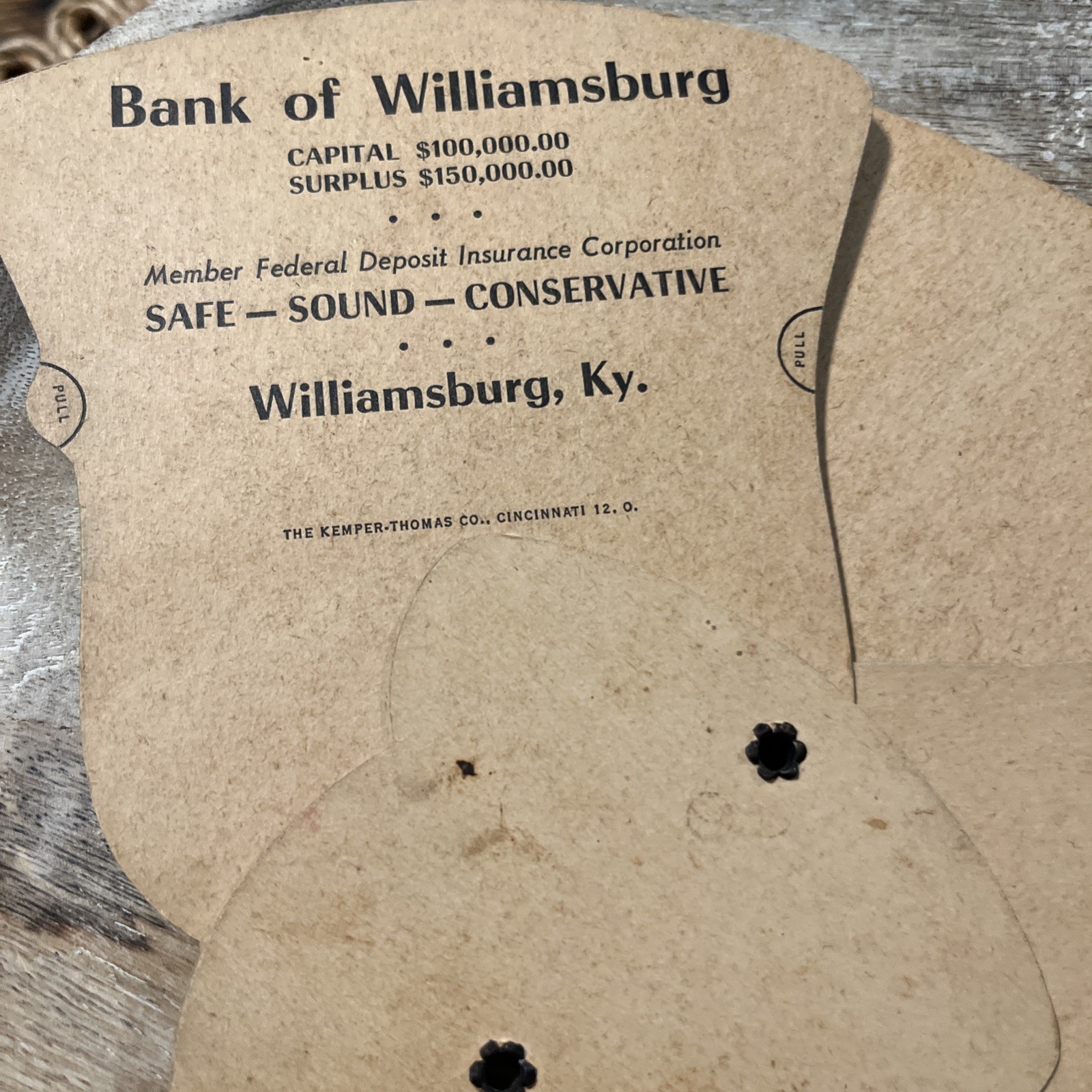 WWII WW2 Patriotic Hand Fan Pledge of Allegiance Advertising Promo Vintage 1940s