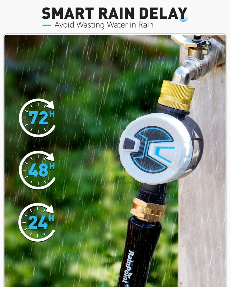 Bluetooth Water Timer, Sprinkler Timer for Garden Hose, Smart Automatic Irrigati