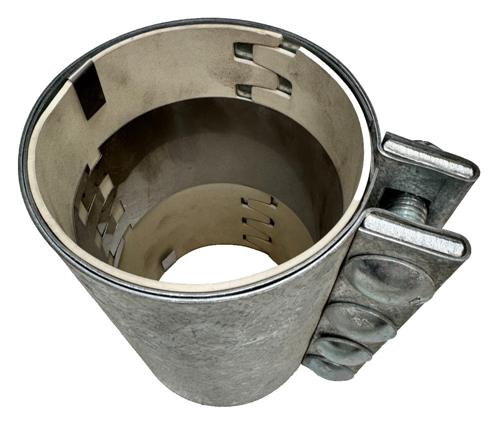 MORRIS 4-4C Compression Coupling 4" Pipe Size (4.50 OD), 4-Bolt, 8" Long, Galv.