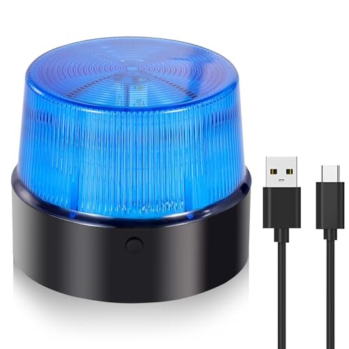 LE228 (Mini) — LED USB Rechargeable Strobe Beacon | Selectable Rotation & Blue