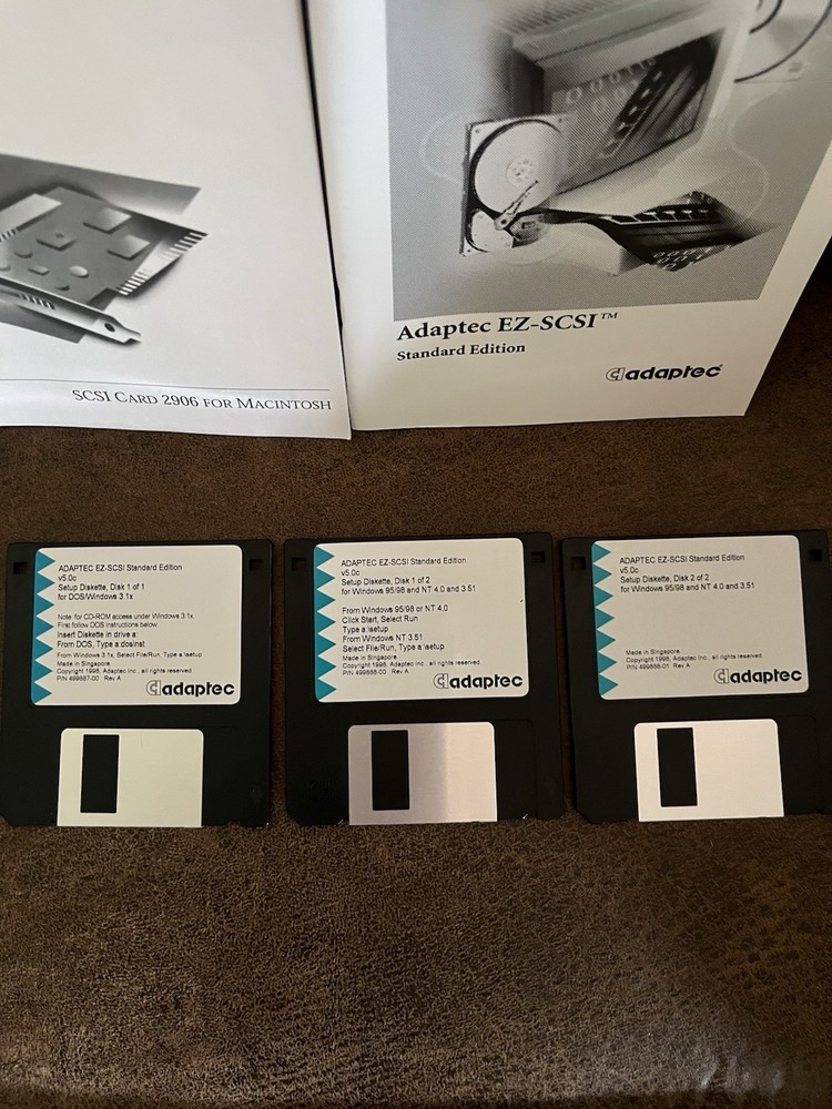 Adaptec EZ SCSI STANDARD EDITION FOR WINDOWS 95/98 Vintage Computers Software