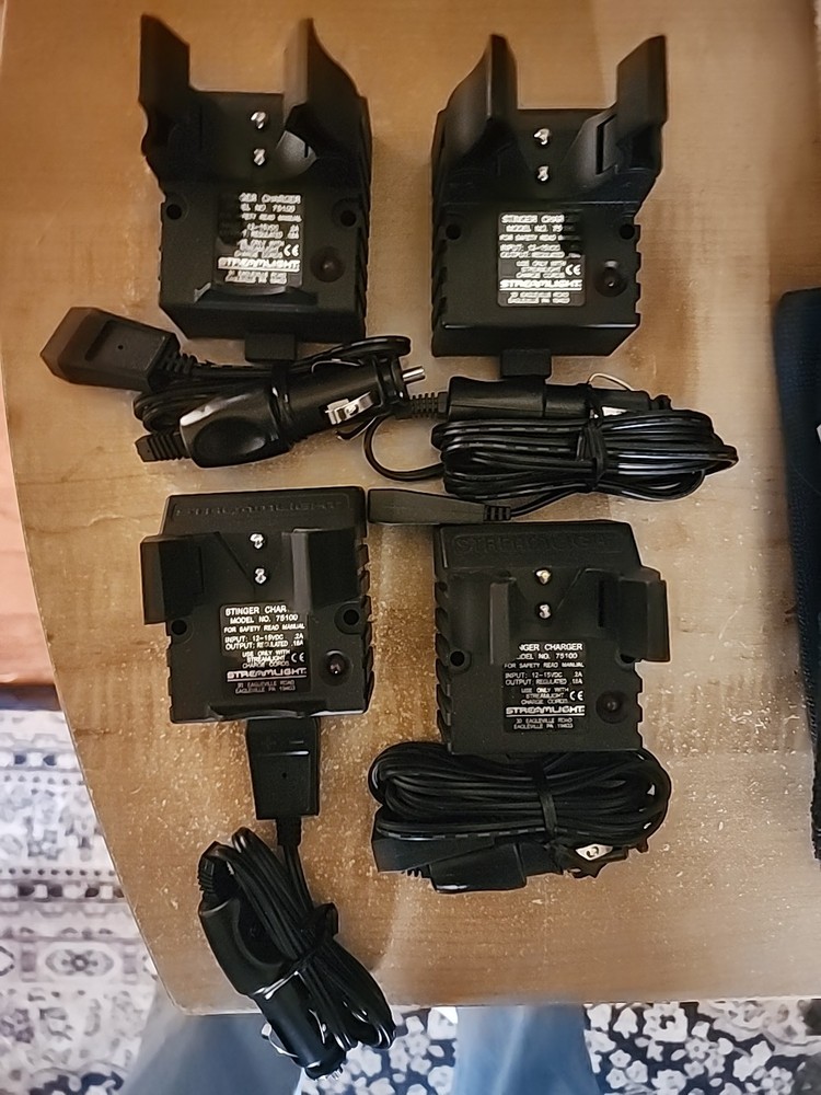 4 Sold separately, Streamlight Stinger Chargers Model 75100 Car Charger