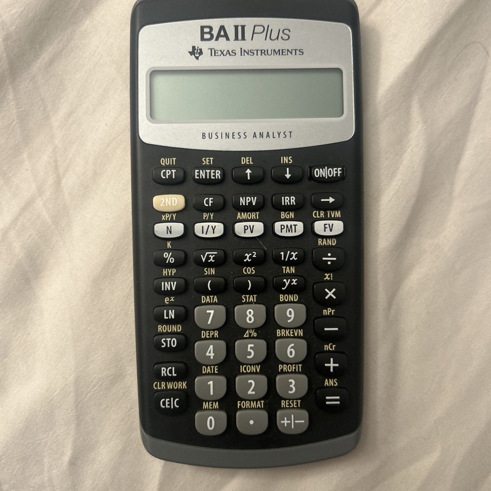 Texas Instruments BA II PLUS Financial Calculator