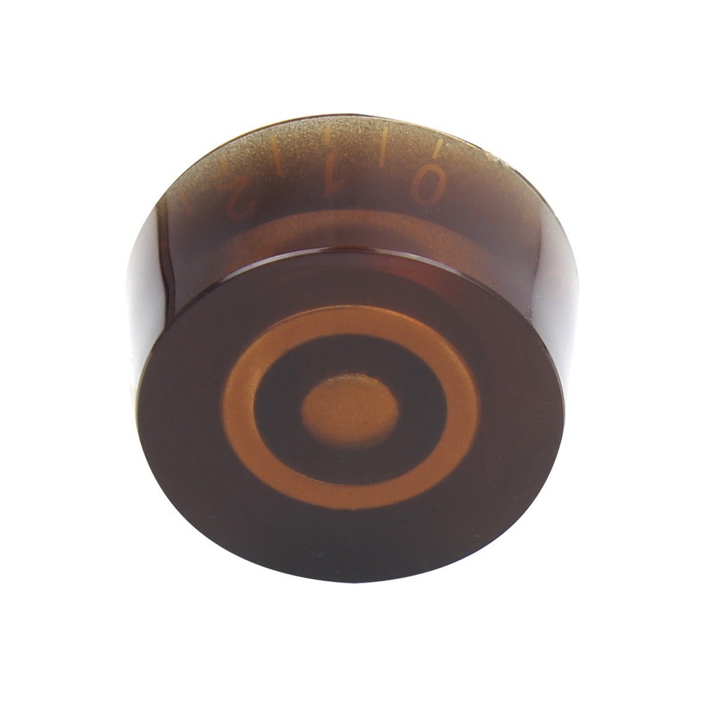 FLEOR 4PCS Barrel Style brown Volume Tone Control Speed Knobs Guitar Button