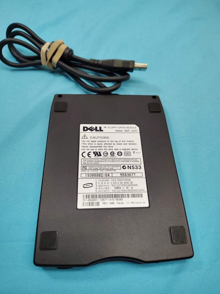 Dell External USB 3.5" Floppy Drive Module - Tested & Works
