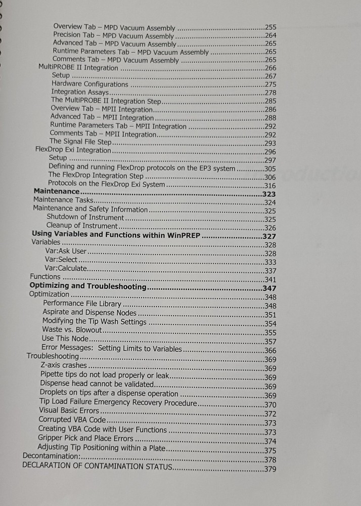 Evolution P3 Precision Pipetting Platform Manual