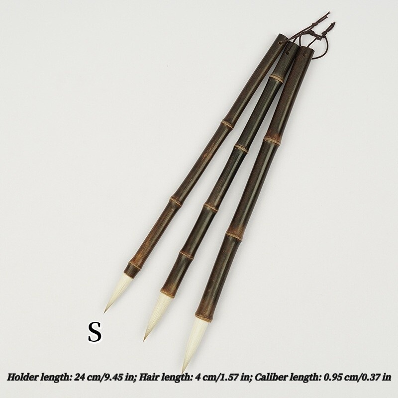 Bamboo Writing Brush Chinese Calligraphy Practice Regular Script Supply School