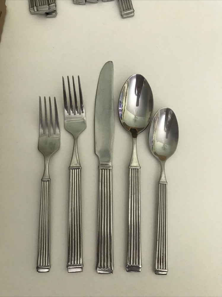 Pfaltzgraff Hampton Flatware Spoon Fork Knife Lot Set Retired Replacement