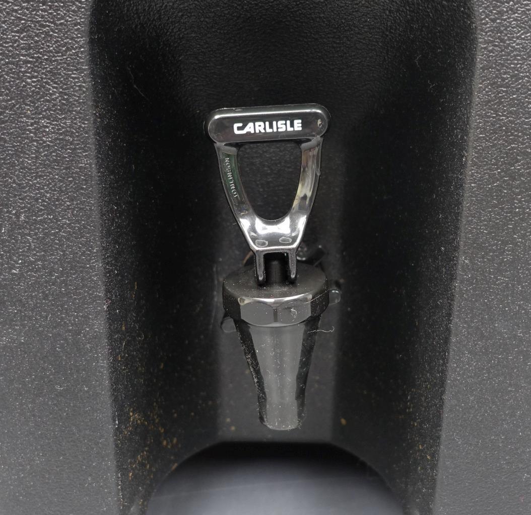 Carlisle Cateraide Insulated 5 Gallon Two-Handle Black Beverage Drink Dispenser