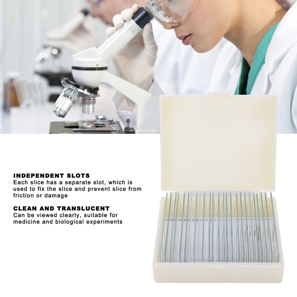 DW-25 25Pcs Animal Slide Set For Microscope Study Science Education