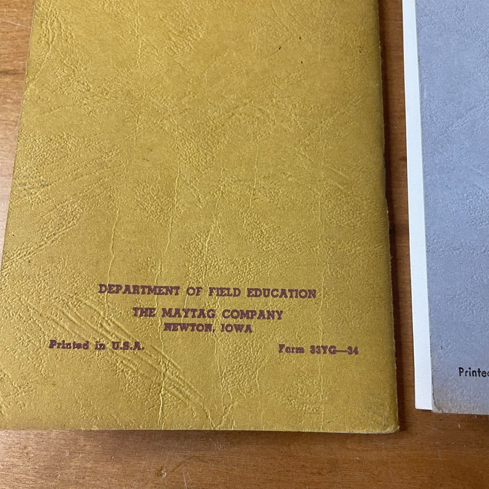 3 1964 Maytag Competitive Analysis Pamplets Washers & Dryers