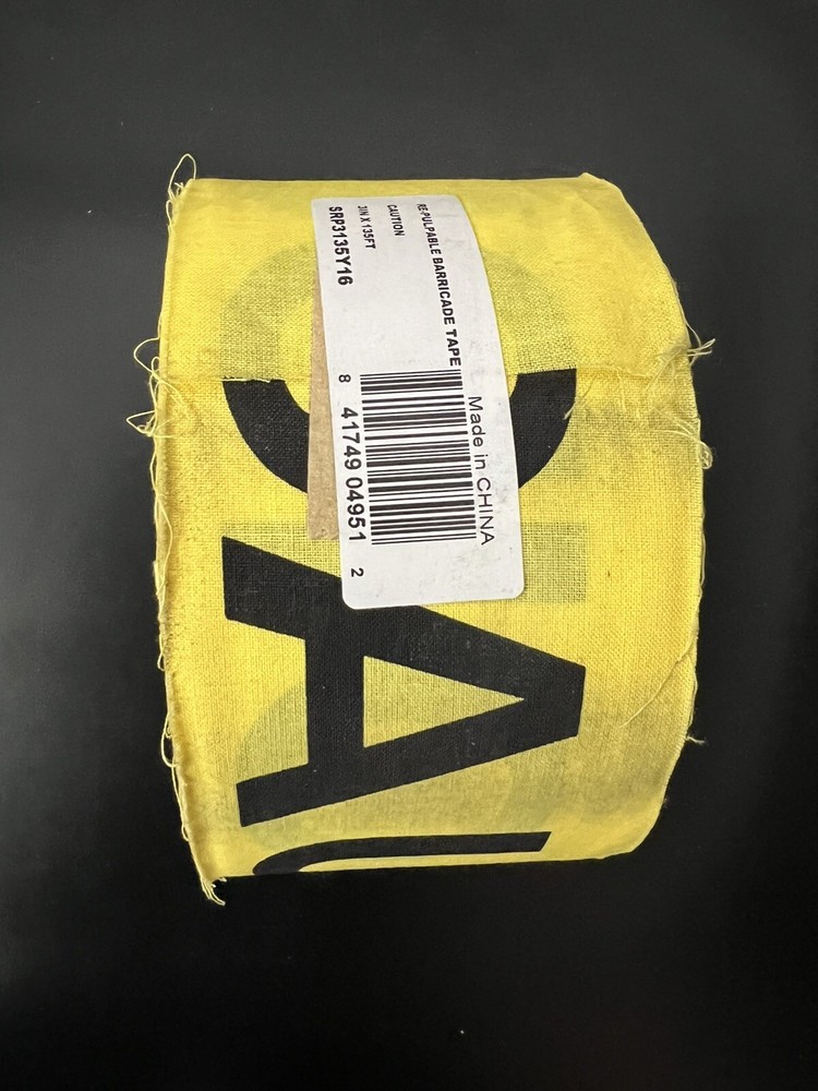 Re-Pulpable Barricade Tape Caution 3in x 135ft