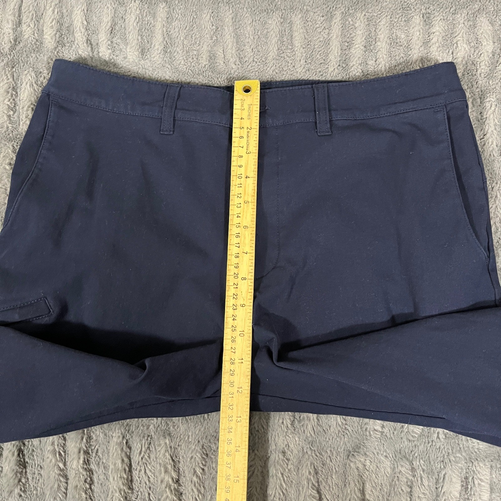 Chef Works Mens Navy Blue Cargo Work Pants Size 34x32 Flat Front Utility