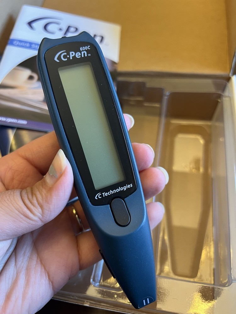 C-Pen 600C Reader Pen Text Untested!!