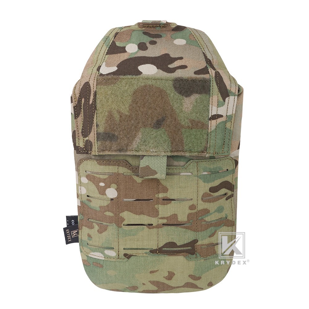 KRYDEX Tactical Hydration Carrier MOLLE Backpack Panel 1.5L Water Bladder MCcamo