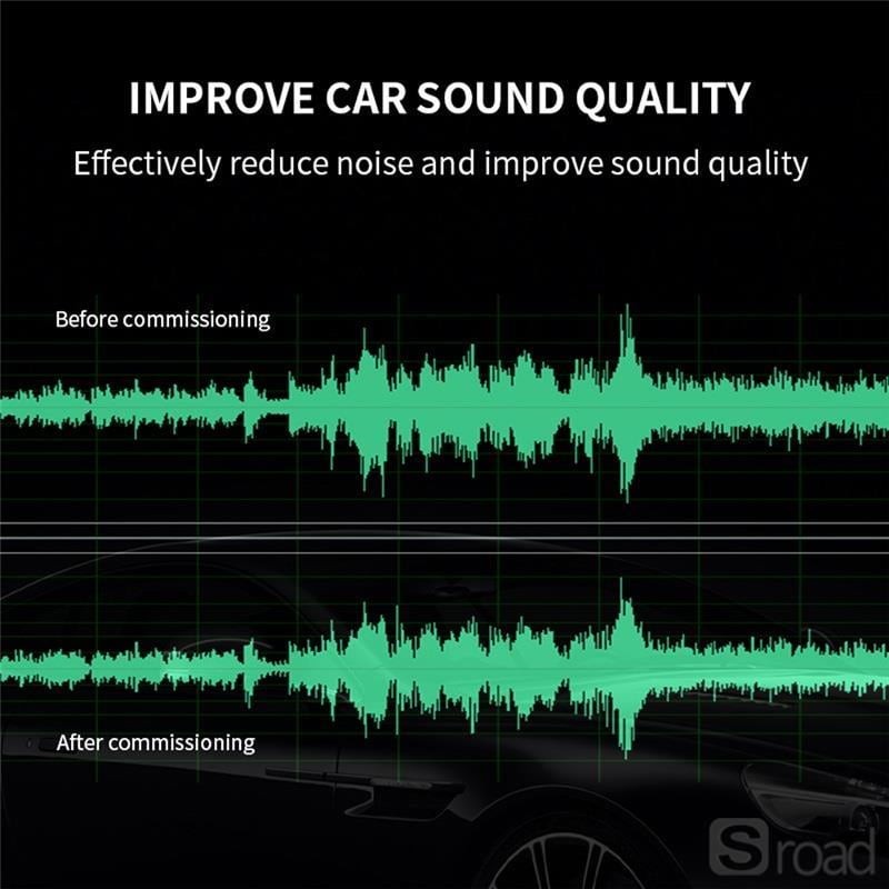 7 Band In-Dash Car Equalizer With Subwoofer Control High Level Input Audio EQ