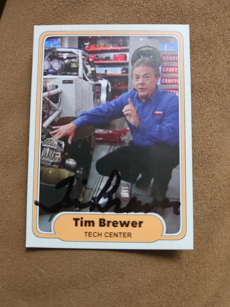 Tim Brewer Custom Signed Card - ESPN Tech Center