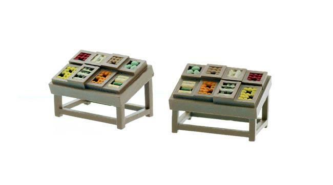 Produce vending Fruit 2 Pack HO scale comes Painted 1/87 scale models
