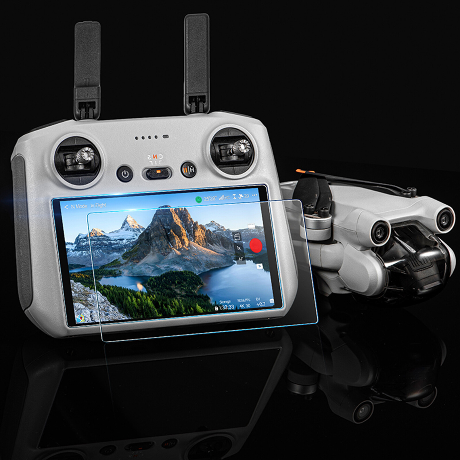 Screen Protector Film Dust-Free Tempered Glass for DJI RC RC2