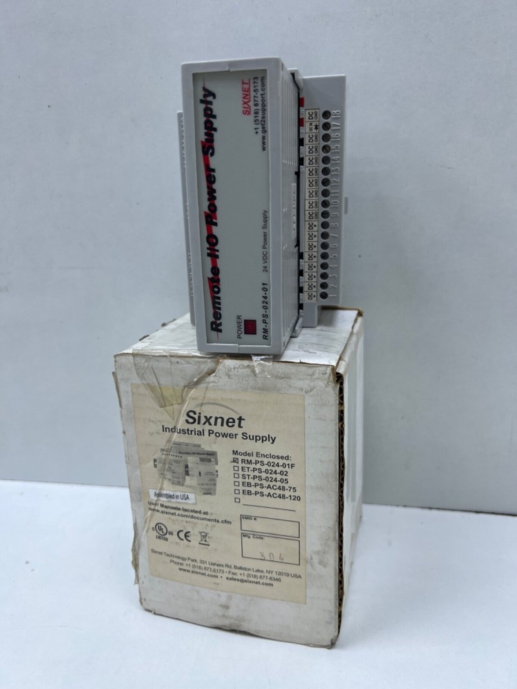 Sixnet RM-PS-024-01F Remote 24VDC I/O Power Supply