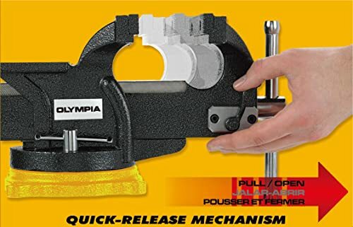 38-647 6in One-Hand Operation Quick Release Bench Vise