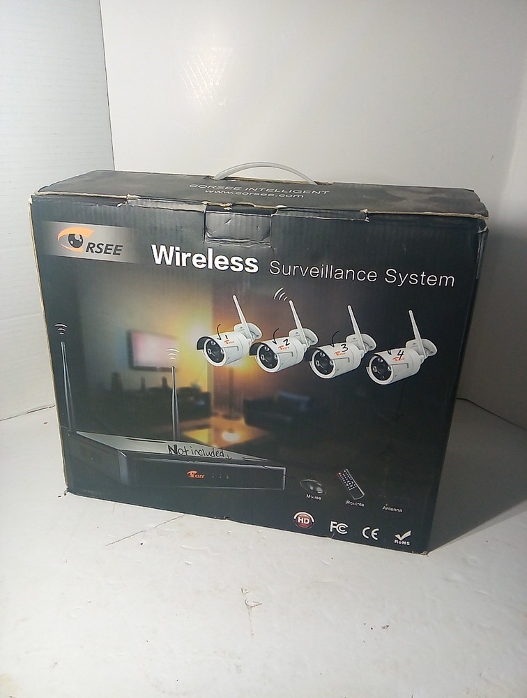 RSEE Wireless Surveillance System Cameras With Adapters