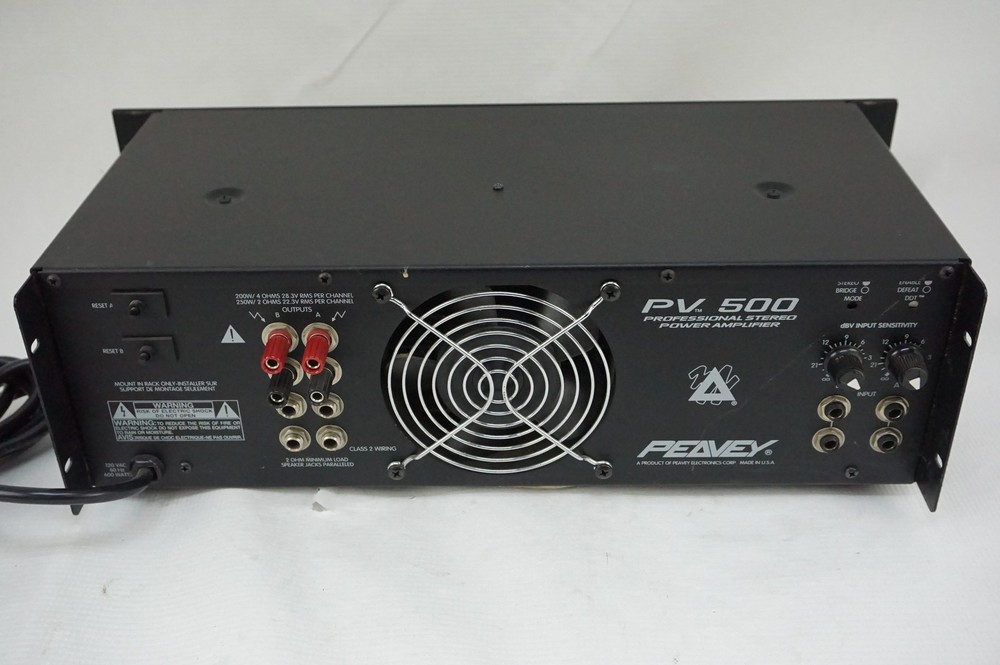 Peavey PV500 Professional Stereo Power Amplifier
