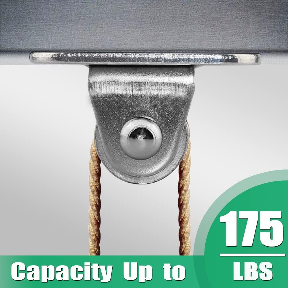 4PCS Small Pulley Block Silent Wall Ceiling Mount Pulley with Bearing Fixed Pull