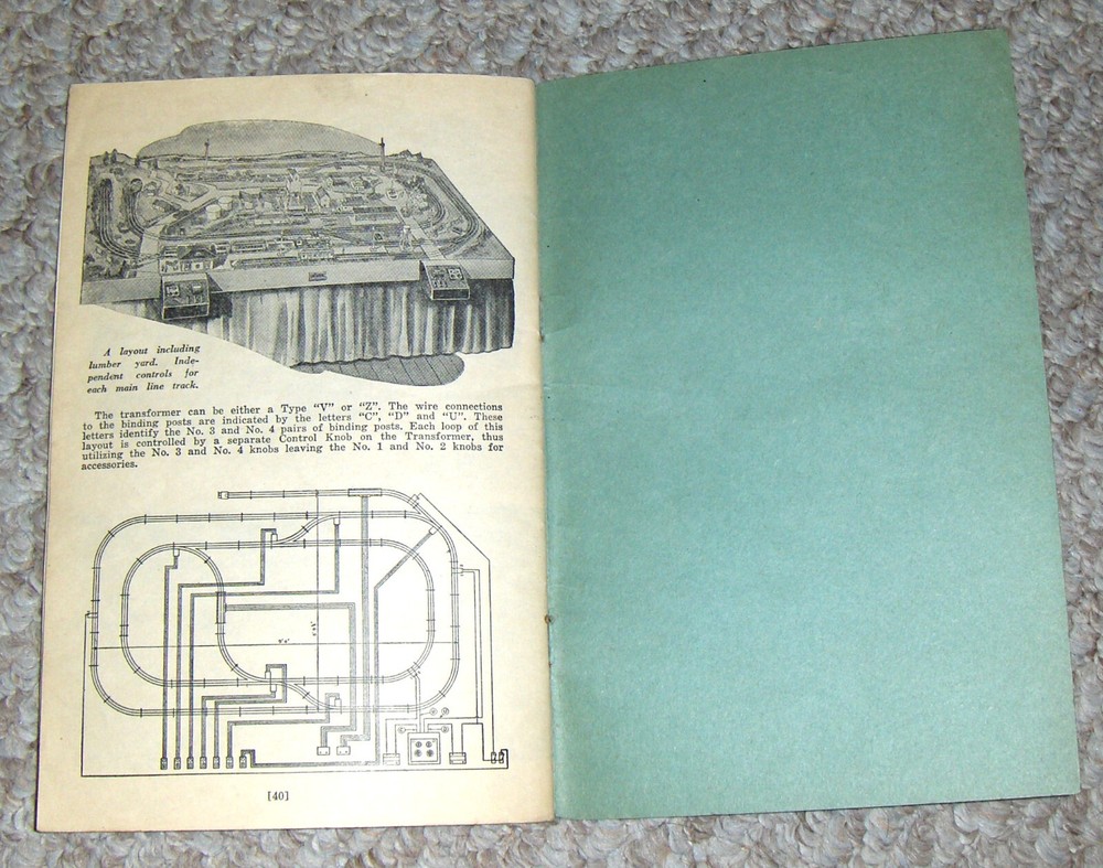 c1946 LIONEL TRAINS Instructions for Assembling & Operating Manual / Book