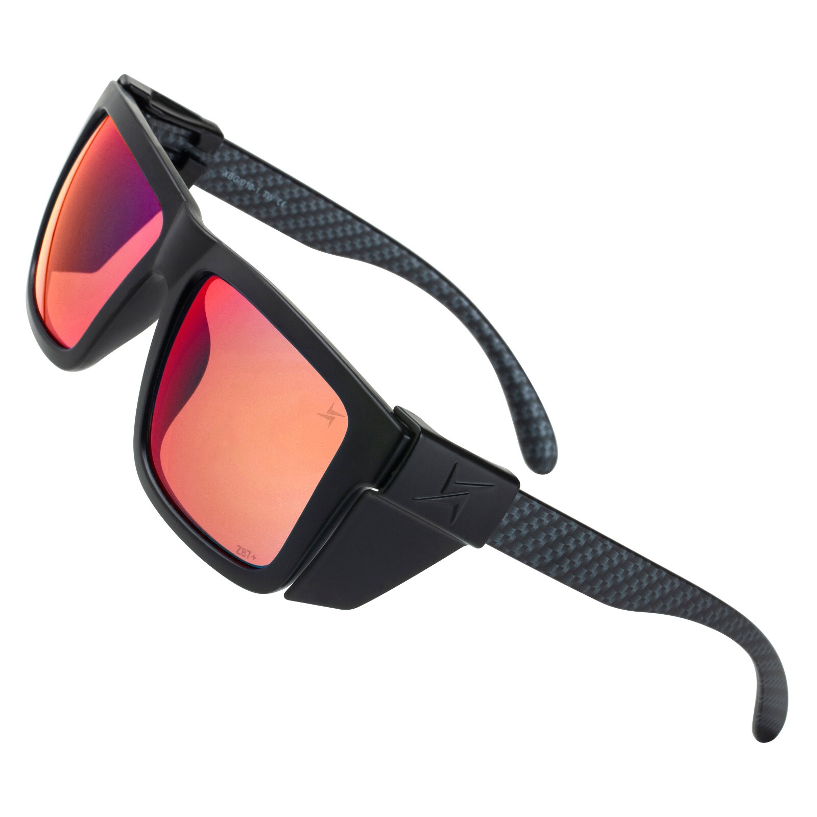 X Power ANSI Z87+ Weekenders XL Safety Sunglasses and Side Shield Combo, UV 400