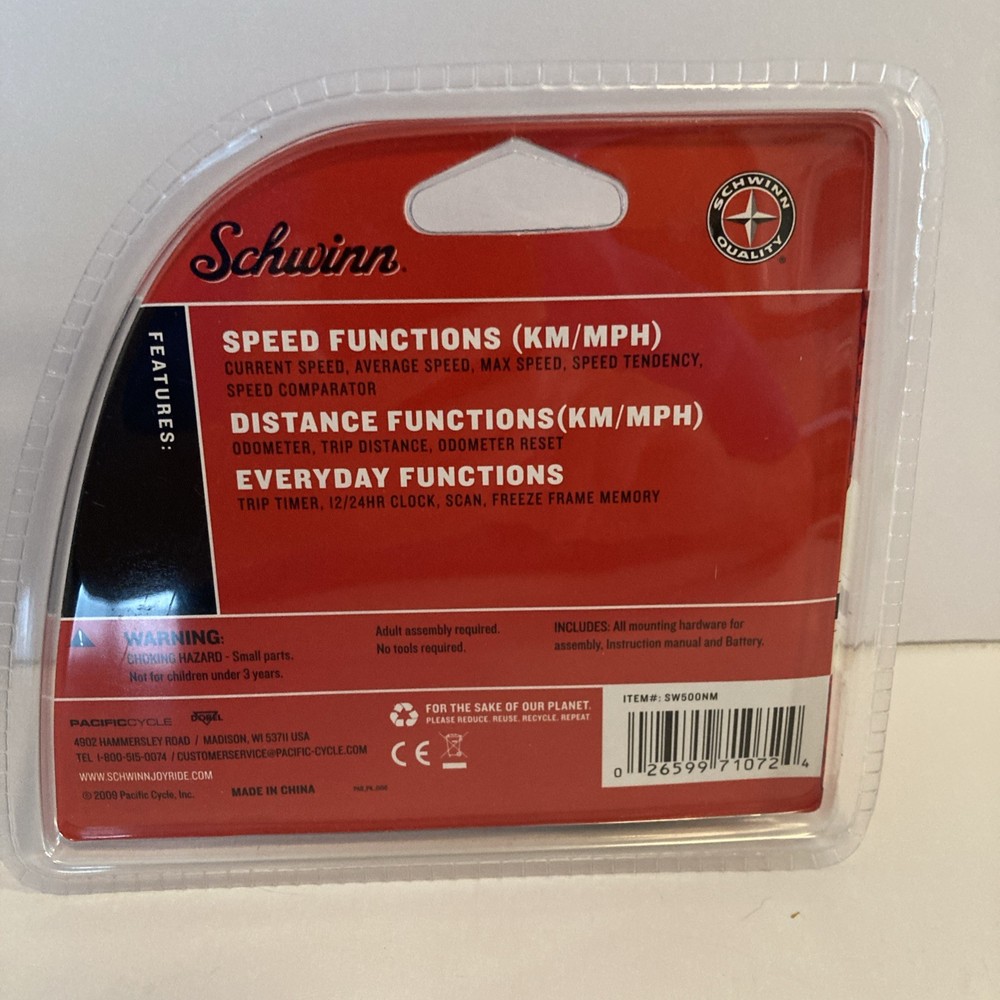 Schwinn 12 Function Bike Computer Wireless Mounting
