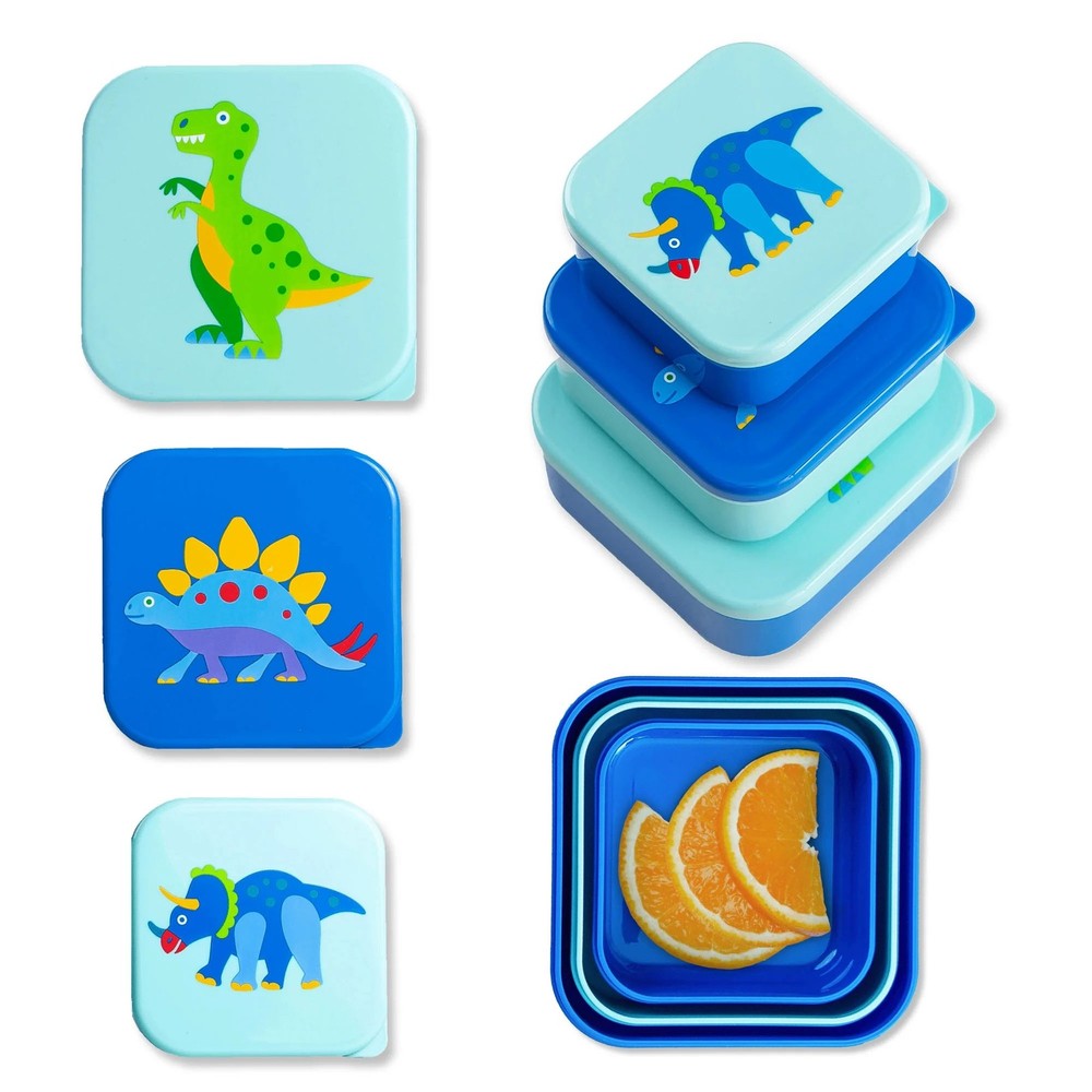 Wildkin Dinosaur Land Nested Snack Containers