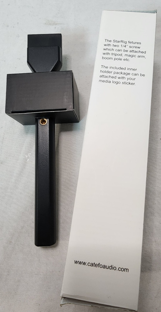 CaTeFo StarRig Interview Mic Handle Adapter for RODE Wireless Go with Cold Shoe