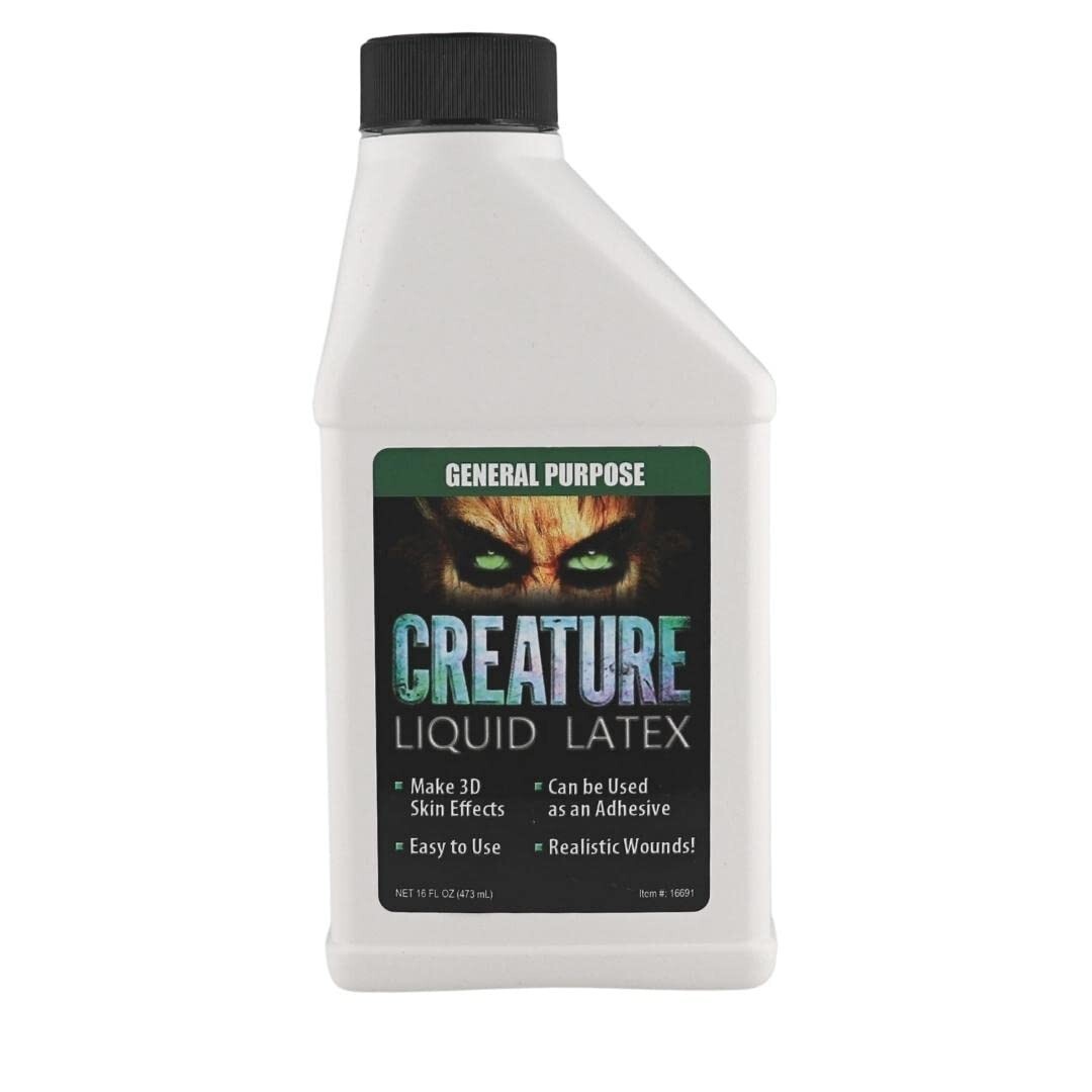 16oz CLEAR - Creature Liquid Latex, General Purpose Professional Special Effects