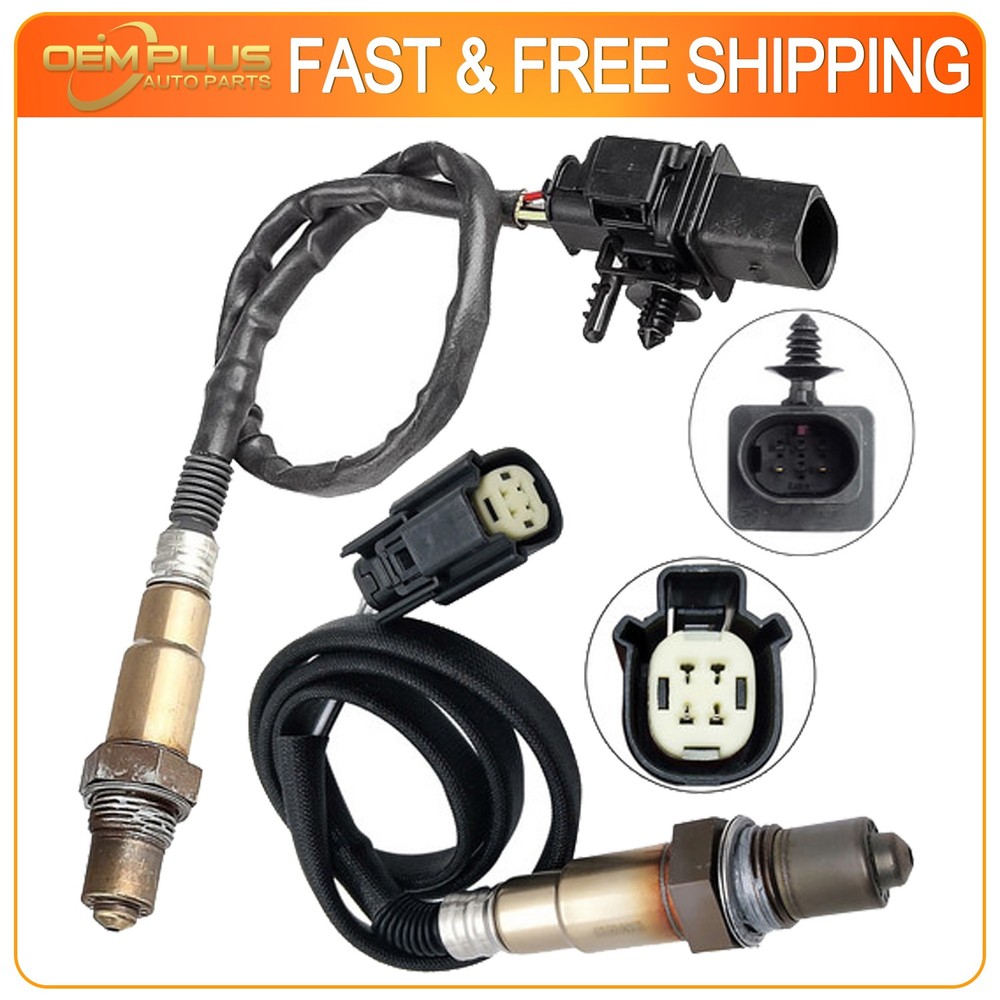 2Pcs Upstream & Downstream O2 Oxygen Sensor For 2012 2013 2014 Ford Focus 2.0L